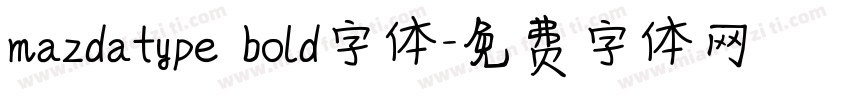 mazdatype bold字体字体转换